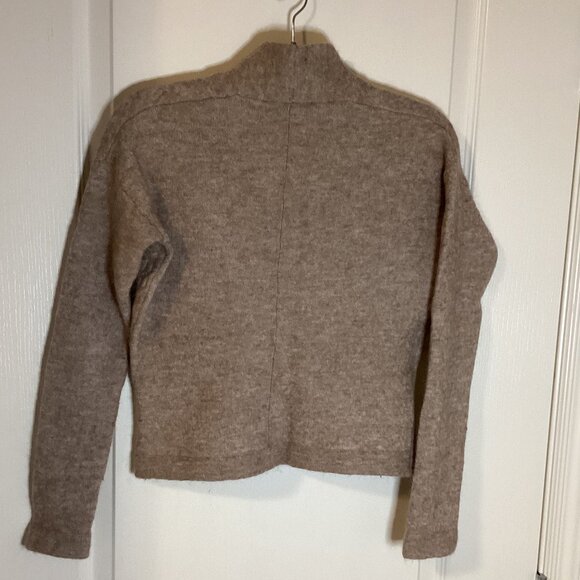 Simons Contemporaine Women's Alpaca Wool Crossover Cropped Sweater Size P/S Soft - Picture 4 of 6